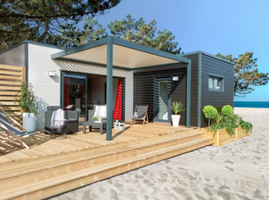 Bungalow Montaigu - Kubio 50m² vue extérieure - Nature Loisirs et Promotions Calvados Plage